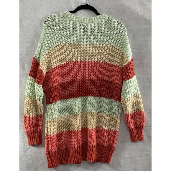 NWT TORRID Women Pullover Sweater Stripe Loose Knit Sz 2X Multicolor Casual 21-1 - Picture 2 of 11